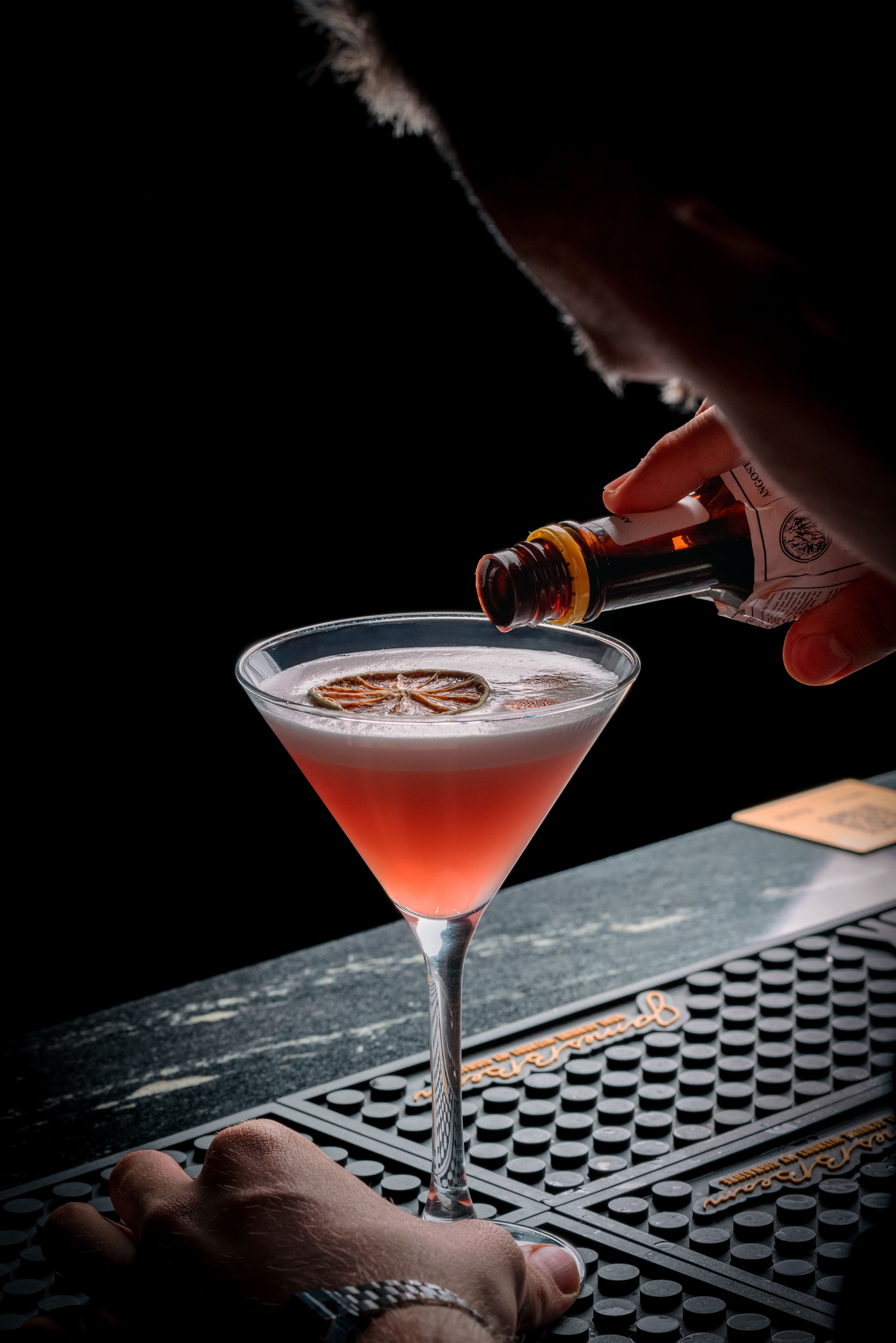 Pair of vermouth cocktails ready to serve